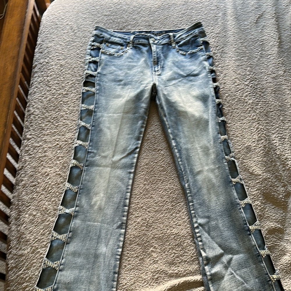 Platinum plush jeans